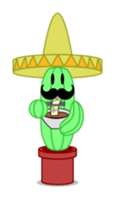 Mariachi Cactus 2nd sticker #1224493
