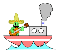 Mariachi Cactus 2nd sticker #1224508
