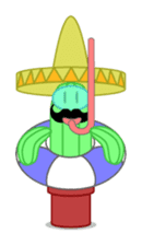 Mariachi Cactus 2nd sticker #1224511