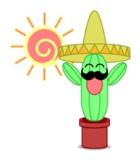 Mariachi Cactus 2nd sticker #1224514
