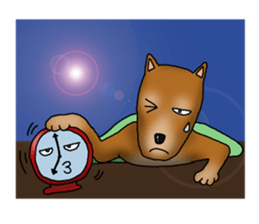 my sullen Japanese Shiba inu sticker #1224642