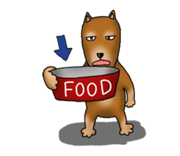 my sullen Japanese Shiba inu sticker #1224644