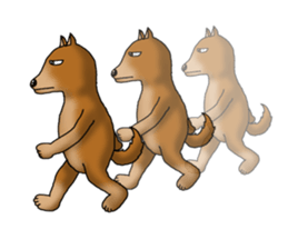 my sullen Japanese Shiba inu sticker #1224645