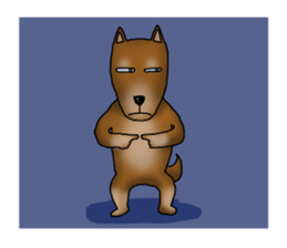 my sullen Japanese Shiba inu sticker #1224652