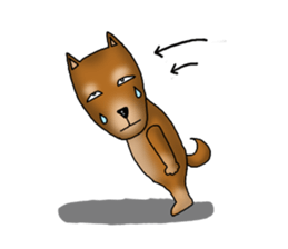 my sullen Japanese Shiba inu sticker #1224653