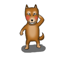 my sullen Japanese Shiba inu sticker #1224656