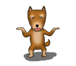 my sullen Japanese Shiba inu sticker #1224658