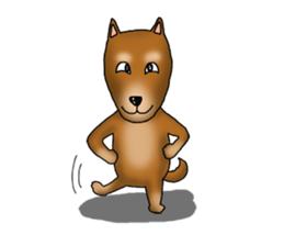 my sullen Japanese Shiba inu sticker #1224659