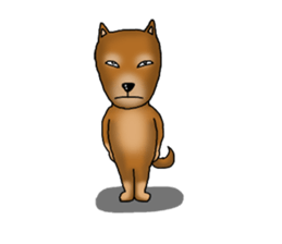 my sullen Japanese Shiba inu sticker #1224660