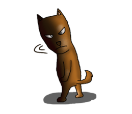 my sullen Japanese Shiba inu sticker #1224661