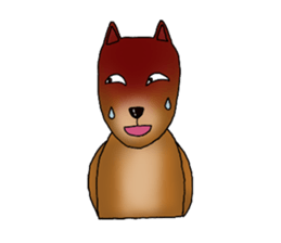 my sullen Japanese Shiba inu sticker #1224662