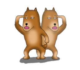 my sullen Japanese Shiba inu sticker #1224664