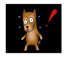 my sullen Japanese Shiba inu sticker #1224666