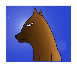 my sullen Japanese Shiba inu sticker #1224669