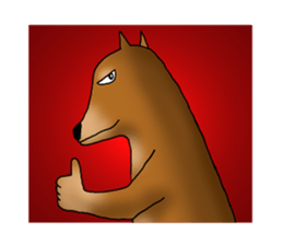 my sullen Japanese Shiba inu sticker #1224670