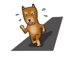 my sullen Japanese Shiba inu sticker #1224673
