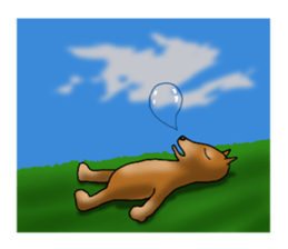 my sullen Japanese Shiba inu sticker #1224675