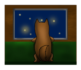 my sullen Japanese Shiba inu sticker #1224681