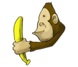 Monkey sticker #1224840
