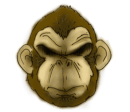 Monkey sticker #1224841