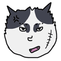 human cat sticker #1224905