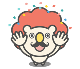 Mustache Lion sticker #1225203