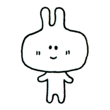 Hey rabbit! You are easygoing. sticker #1225402