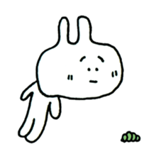 Hey rabbit! You are easygoing. sticker #1225404