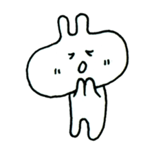 Hey rabbit! You are easygoing. sticker #1225409