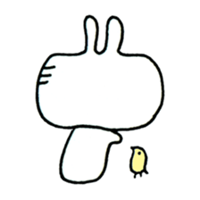 Hey rabbit! You are easygoing. sticker #1225431