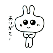 Hey rabbit! You are easygoing. sticker #1225435