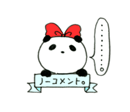 The girl of a panda  Judy sticker #1225516
