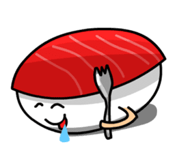 Red Tuna Nigiri Sushi sticker #1225836
