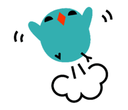 The blue bird of happiness sticker #1226044