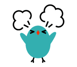 The blue bird of happiness sticker #1226045