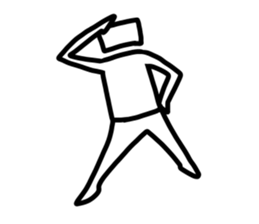 2nd simple human sticker #1226244