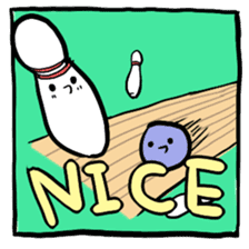 Let's enjoy bowling! sticker #1227492