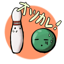 Let's enjoy bowling! sticker #1227505