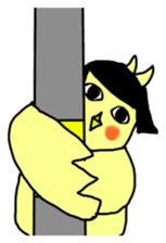 Bobbed parakeet Japanese version sticker #1227831