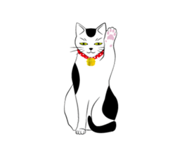 Cats of the Edo era. sticker #1227922