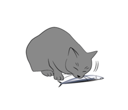 Cats of the Edo era. sticker #1227939