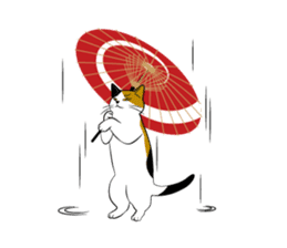 Cats of the Edo era. sticker #1227943