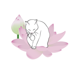 Cats of the Edo era. sticker #1227947