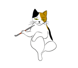 Cats of the Edo era. sticker #1227948