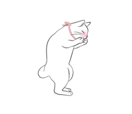 Cats of the Edo era. sticker #1227953