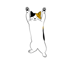 Cats of the Edo era. sticker #1227954