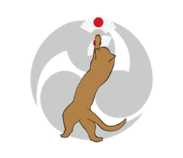 Cats of the Edo era. sticker #1227955