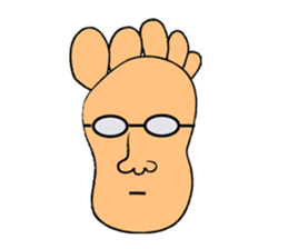 Mr. foot sticker #1228500