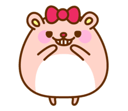 Girl's Hamster sticker #1228536