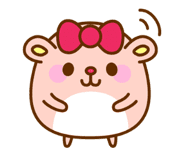 Girl's Hamster sticker #1228544
